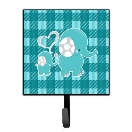 Jensendistributionservices Plaid Momma & Baby Elephant Leash or Key Holder MI1714013